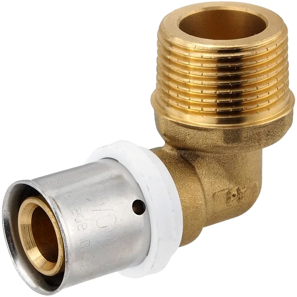 Pressfitting-Winkel 90° - 20 x 2,0 mm - 3/4 Zoll Außengewinde für MV-Rohr